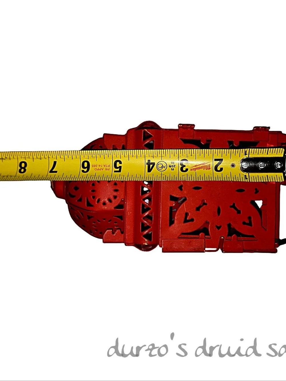 Red Metal Moroccan Style Candle Lantern Tea Light Holder 6